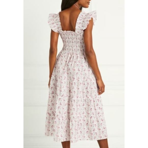 Hill House The Ellie Nap Dress Pink Vine Stripe - Picture 2 of 7